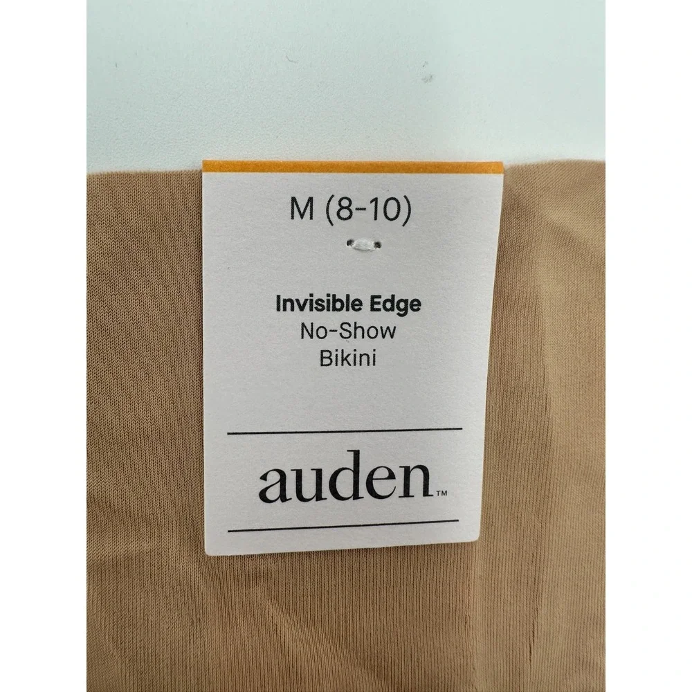 Auden Invisible Edge No Show Bikini Underwear NWT Medium Pearl Tan‎